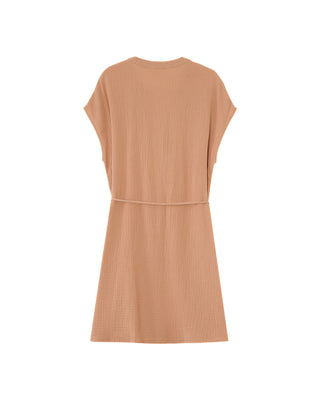 ROBE COURTE CAMEL ROZANA