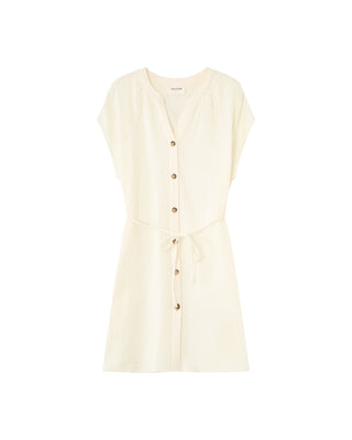ROBE COURTE ECRU ROZANA