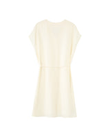 Robe courte en coton ecru Rozana