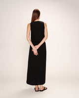 Knotted crop top black Rubens