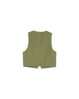 Knotted crop top vert Rubens