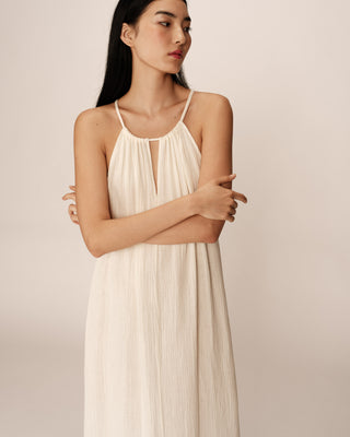 ROBE LONGUE ECRU RUBIS