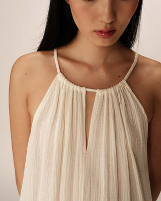 ROBE LONGUE ECRU RUBIS