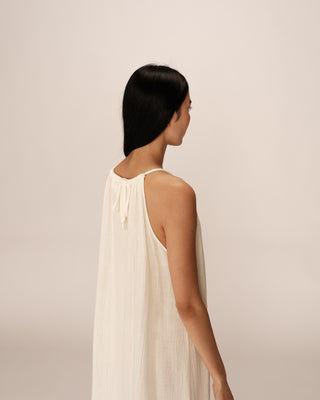ROBE LONGUE ECRU RUBIS