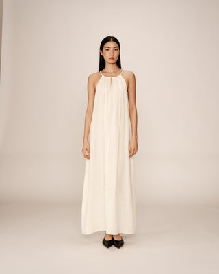 ROBE LONGUE ECRU RUBIS