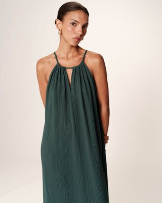 ROBE LONGUE EMERAUDE RUBIS