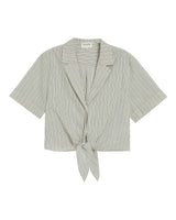 Striped cotton shirt ecru Ruth_13285