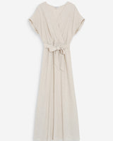 Robe longue portefeuille sable Pollen