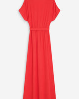 Robe longue portefeuille sanguine Pollen