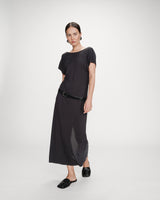 Robe longue en modal carbone Peace