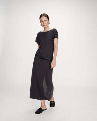 Robe longue en modal carbone Peace