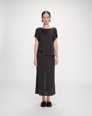 Robe longue en modal carbone Peace