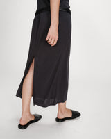 Robe longue en modal carbone Peace