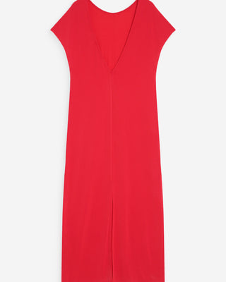 Robe longue en modal fuchsia Peace