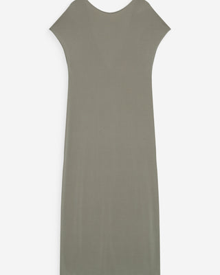 Robe longue en modal kaki Peace