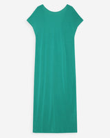 Vestido largo de modal con mangas cortas vert Peace