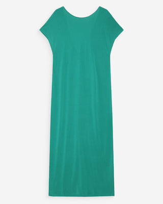 Vestido largo de modal con mangas cortas vert Peace