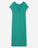 Robe longue en modal vert Peace