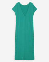 Vestido largo de modal con mangas cortas vert Peace