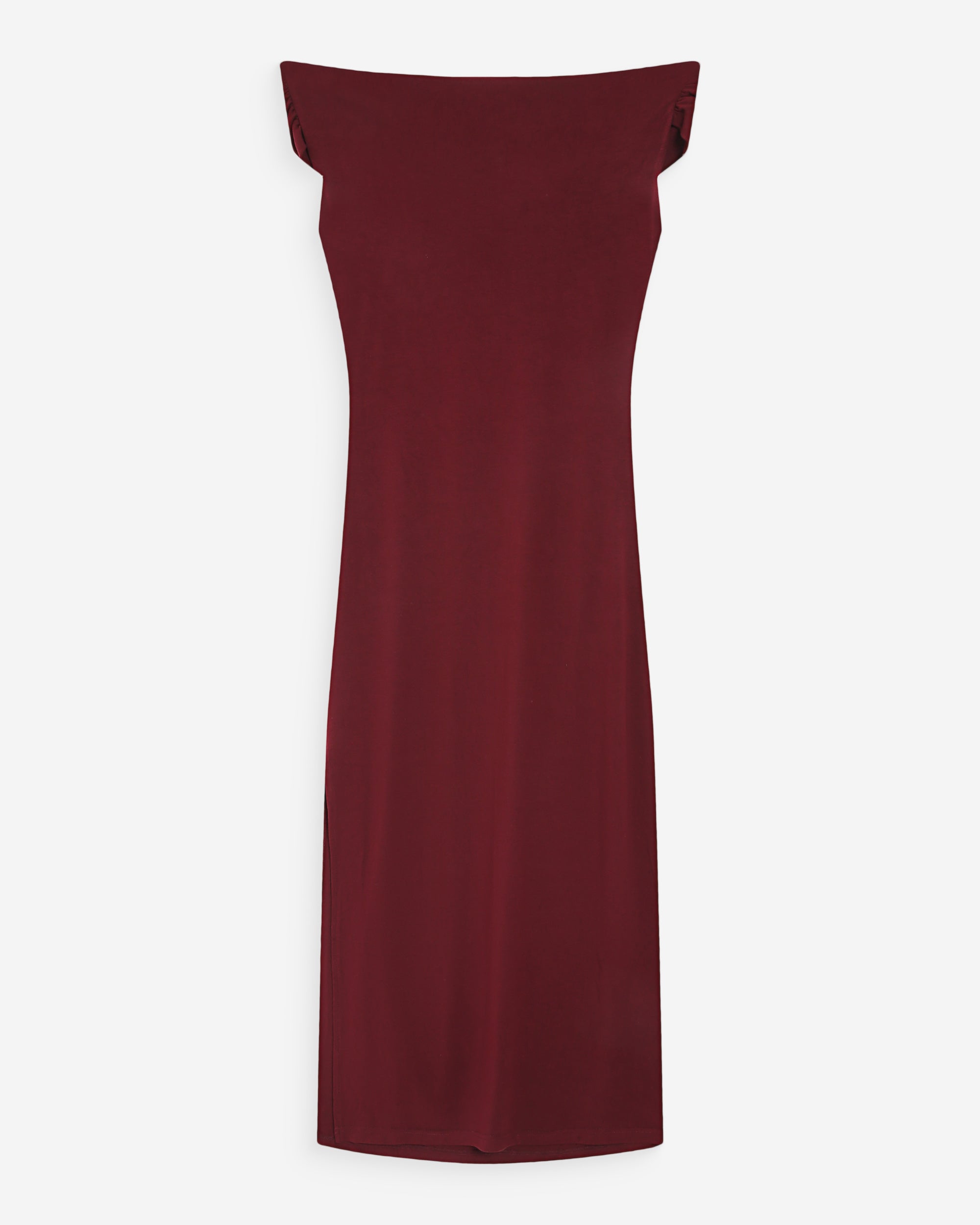 Robe longue cintrée drapée cherry Vanity