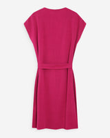 Robe courte à col V pivoine Marilou