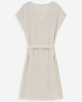 Robe courte à col V sable Marilou