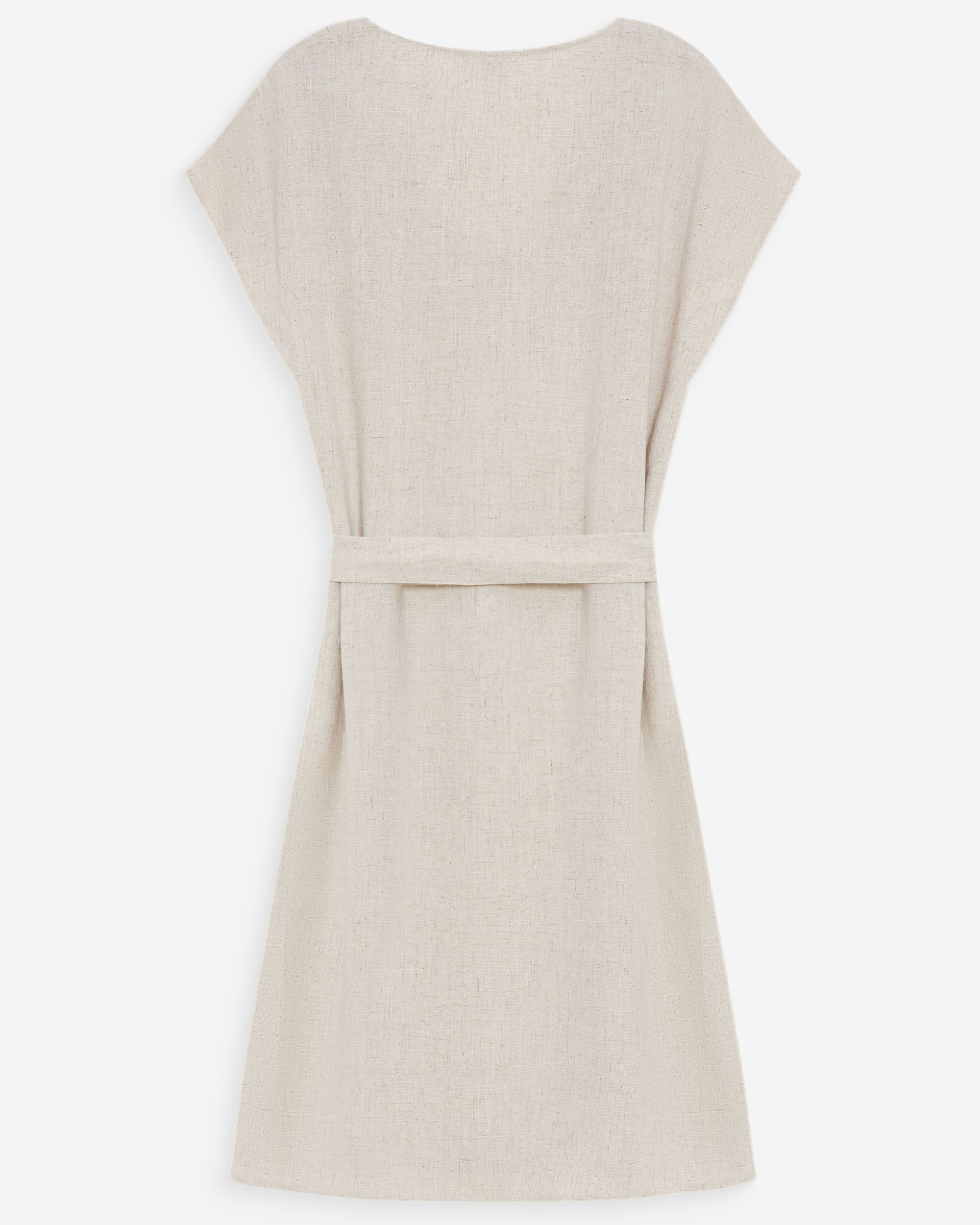 Robe courte à col V sable Marilou