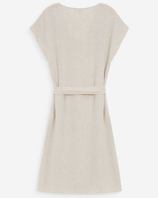 Robe courte à col V sable Marilou