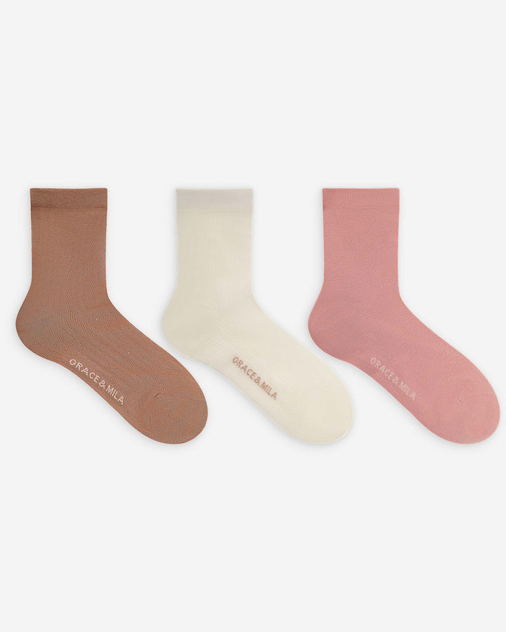Chaussettes mi-hautes multico Vera