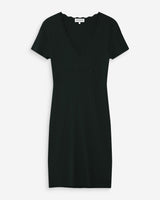 Robe courte en maille noir Valeriane