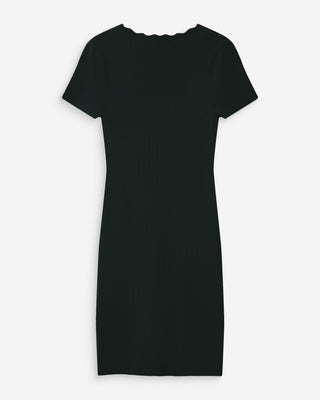 Robe courte en maille noir Valeriane