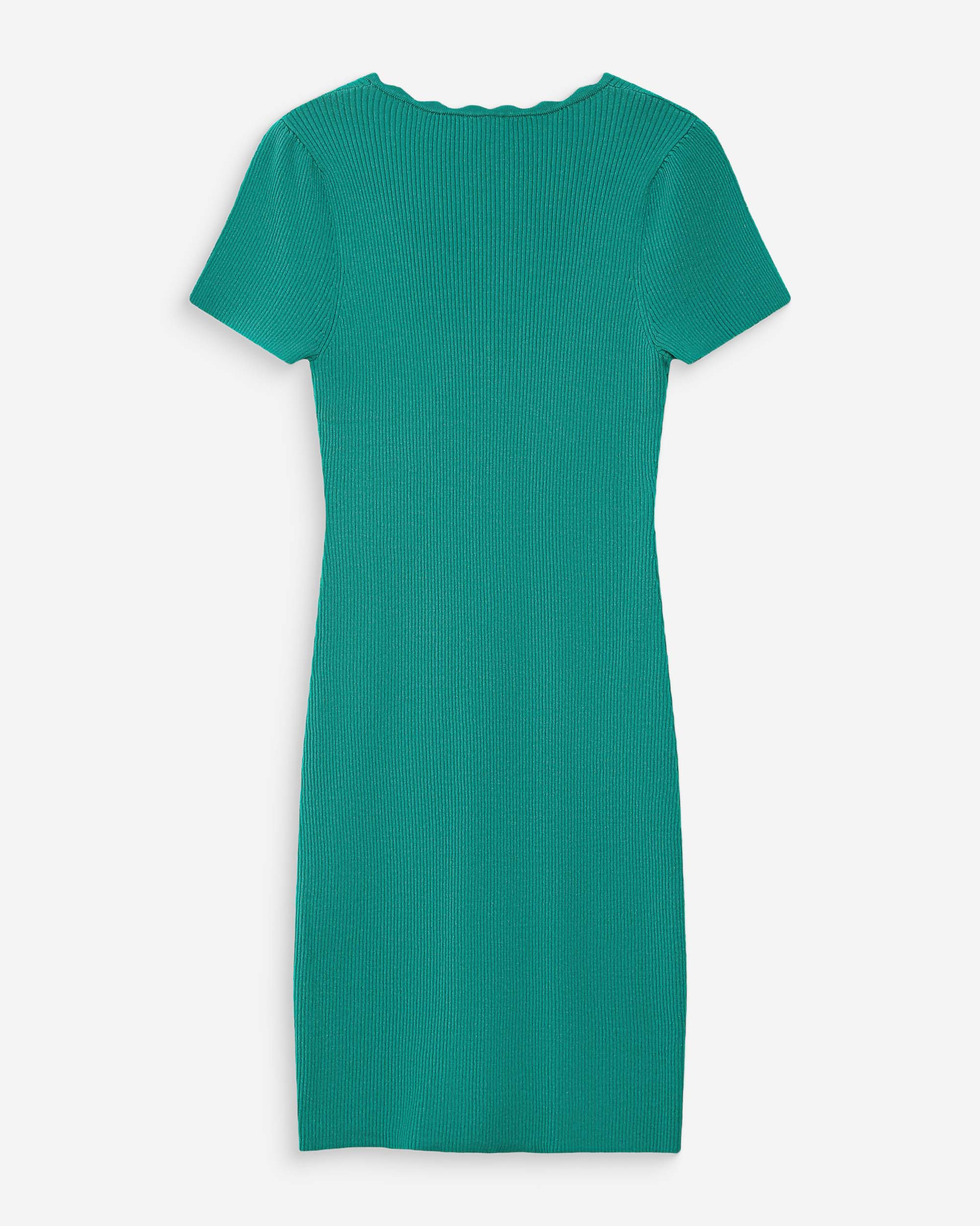 Robe courte en maille vert Valeriane