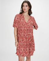 Robe courte babydoll sanguine Vylla