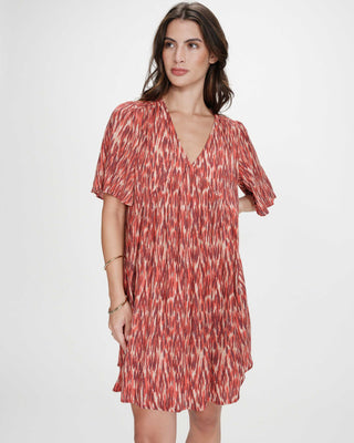 Robe courte babydoll sanguine Vylla