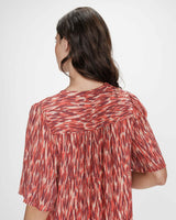 Robe courte babydoll sanguine Vylla