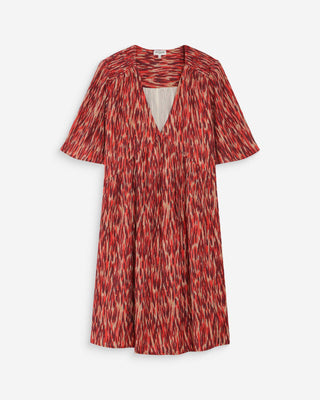 Robe courte babydoll sanguine Vylla