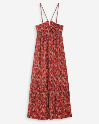 Robe bustier imprimée sanguine Venicia