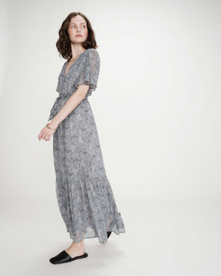 Robe longue imprimée ciel Venelle