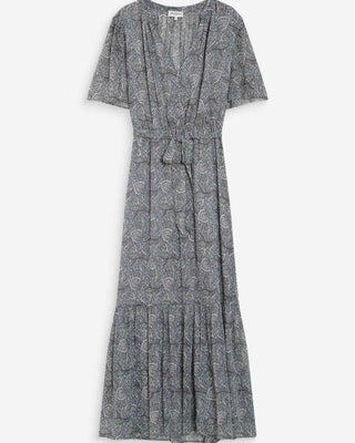 Robe longue imprimée ciel Venelle