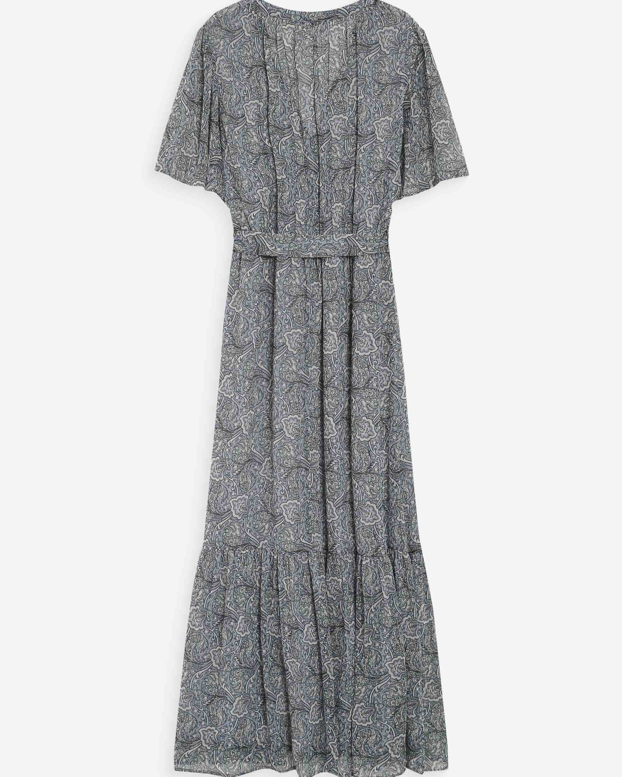 Robe longue imprimée ciel Venelle