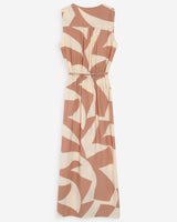 Robe portefeuille mocha Velline