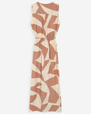 Robe portefeuille mocha Velline