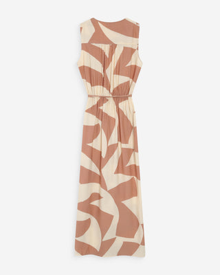 Robe portefeuille mocha Velline