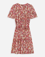 Robe courte imprimée peche Victoire