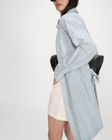 Robe chemise courte bleuet Visery