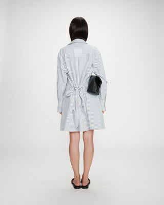 Robe chemise courte bleuet Visery