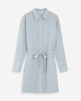 Robe chemise courte bleuet Visery