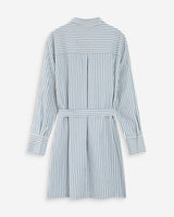 Robe chemise courte bleuet Visery