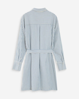 Robe chemise courte bleuet Visery