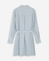 Robe chemise courte bleuet Visery